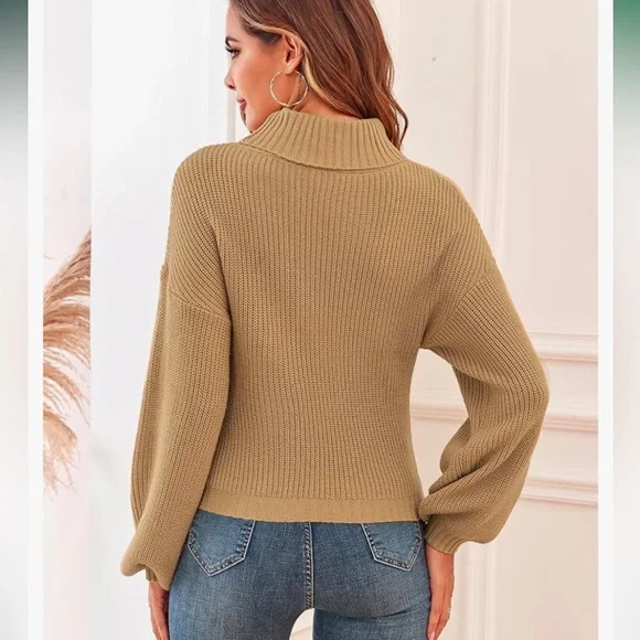 Amazon | Tan Cozy Sweater - Picture 4 of 7